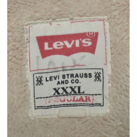 Levi's Men's Button Up Trucker Jacket Coat Size XXXL Sherpa Lined Barn Coat - Picture 8 of 10